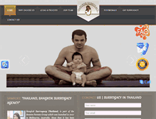 Tablet Screenshot of bangkoksurrogacy.com